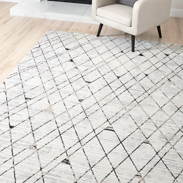 Barmond Area Rug, Aria Silver  6'6