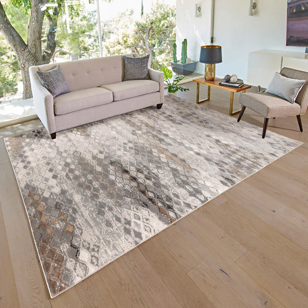 Brio Area Rug , Matera Gray  7ft 10 in x 10ft  (240 cm x 300 cm)