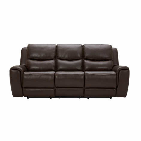 Carey Leather Power Reclining Sofa with Power Headrests