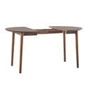 Damsel Mid-Century Extension Dining Table -  Walnut