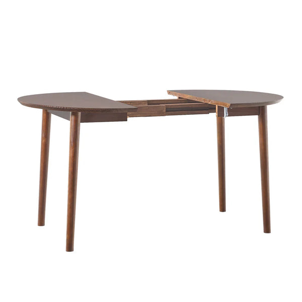 Damsel Mid-Century Extension Dining Table -  Walnut