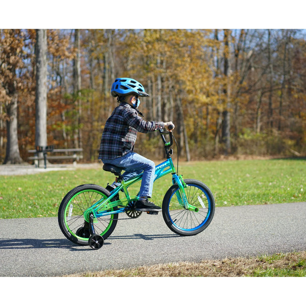 Genesis 18 Inch Glitch  BMX Bike, Blue-Green