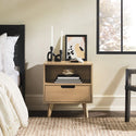 Hans Mid-Century Modern Angle-Leg Nightstand Rivera