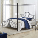 Hillsdale Furniture Dover Black King Canopy Bed