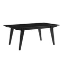 Kochi Minimalist Solid Wood Rectangle Coffee Table - Black