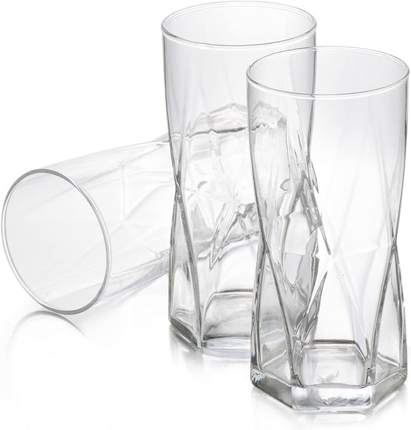 LIBBEY Crisa Drinking Glasses Collection 4-piece Set - 15.7 oz