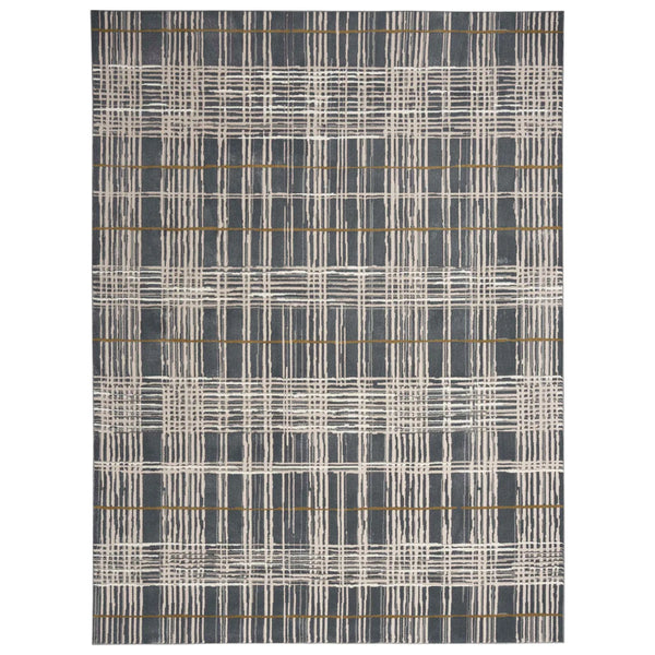 Reclaimed Rug Medley, Slate  7ft 10 in x 10ft  (240 cm x 300 cm)