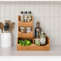 Seville Bamboo Stackable Bin Organizer