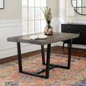 Durango Distressed Wood Dining Table -Grey