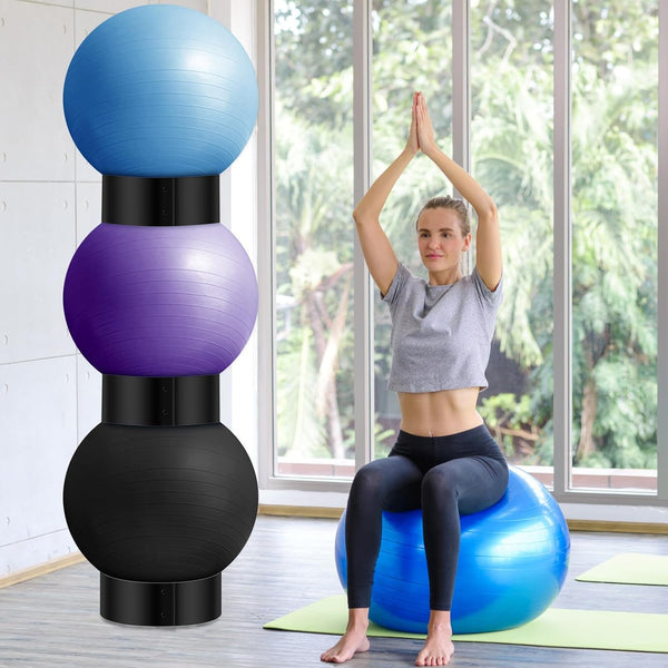 Wenqik  Exercise Ball Stand Holder - Black