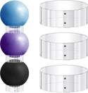 Wenqik 3 Pcs Exercise Ball Stand Holder - Clear