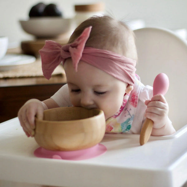 Bamboo Suction Baby Bowl & Spoon