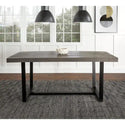 Durango Distressed Wood Dining Table -Grey