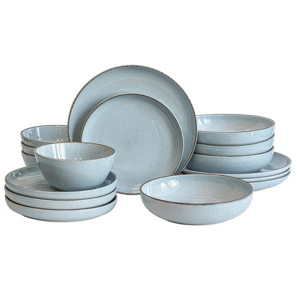 Overandback  16-piece Dinnerware Set for 4 - Blue