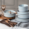 Overandback  16-piece Dinnerware Set for 4 - Blue