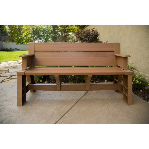 Convert-A-Bench Folding Picnic Table Bench, Sierra Timber