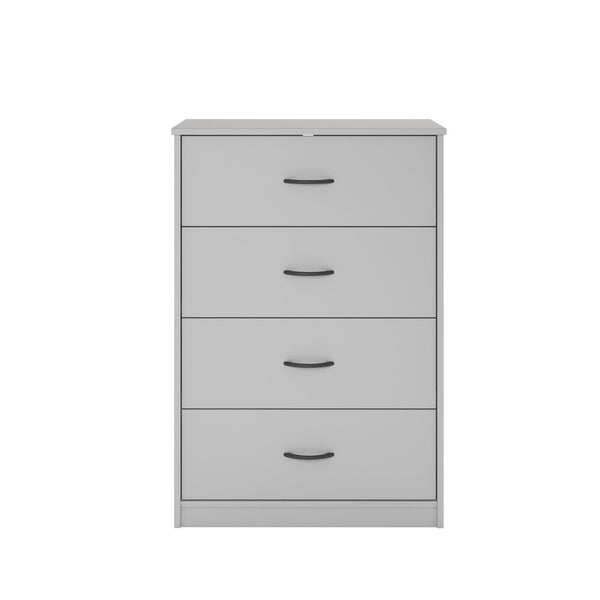 Mainstays Classic 4 Drawer Dresser, Dove Gray