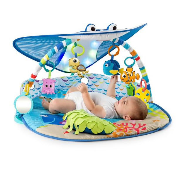 Bright Starts Disney Baby Finding Nemo Mr. Ray Ocean Lights & Music Gym, Ages Newborn +