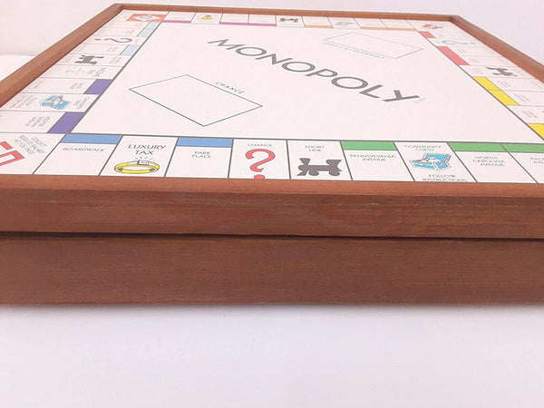 Monopoly and Clue 2-in-1 Deluxe Vintage Wood Game Set