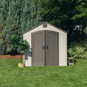 Lifetime 8 ft. W x 12.5 ft. D Plastic Storage Shed (Part number: 6402)