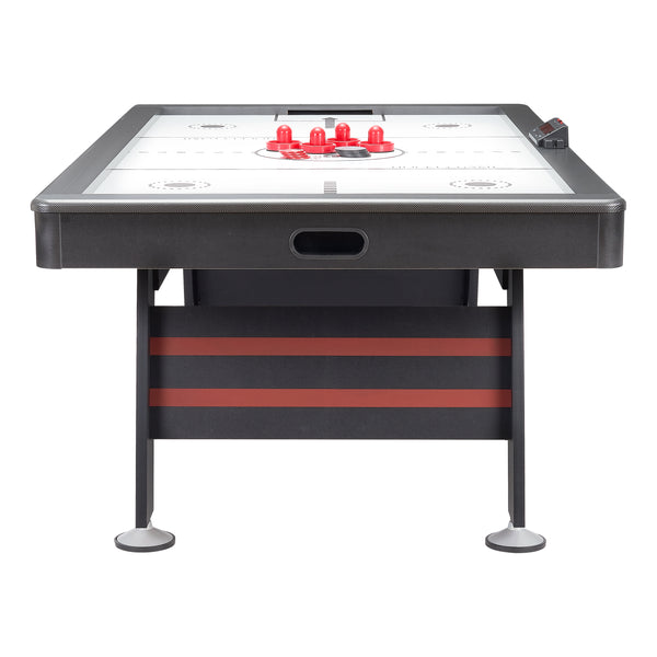 Airzone Air Hockey Table with High End Blower, 84 '', Red and Black