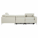 Angeline Leather Power Reclining Sectional