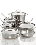 Anolon Nouvelle Copper Mixed Metals Cookware, 11 Piece Set