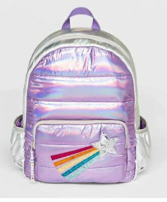 Girl's Metallic Backpack