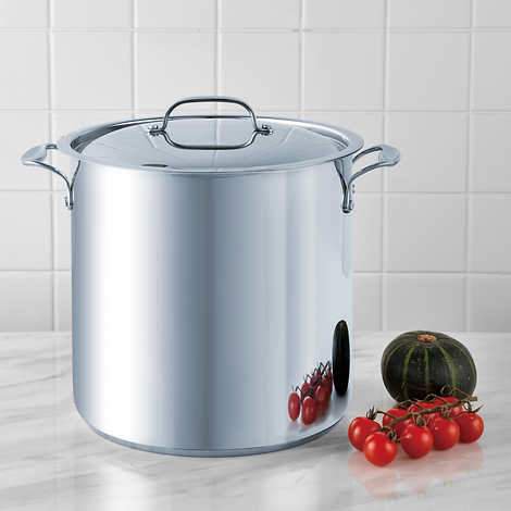 Bergner 16 Quart Stainless Steel Stock Pot with Lid