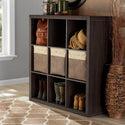 Better Homes & Gardens 9-Cube Storage Organizer, Tobacco Oak