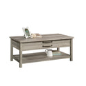 Modern Farmhouse Rectangle Lift-Top Coffee Table, Rustic Gray