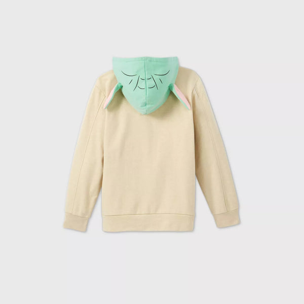 Boys' Star Wars The Mandalorian Baby Yoda Sweatshirt XS - Beige/Green