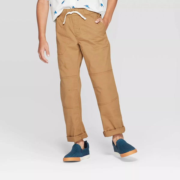 Boys' Stretch Straight Fit Pull-On Woven Pants - Cat & Jack