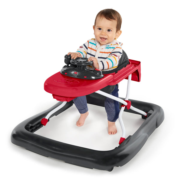 Bright Starts Ford Mustang Ways to Play 4-in-1 Baby Activity Push Walker - Red