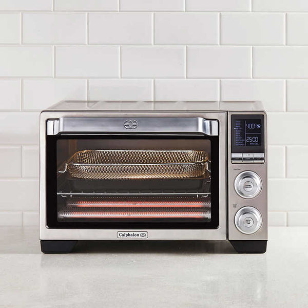 Calphalon Quartz Heat Countertop Toaster Oven with Air Fry, 0.88 Cu. Ft.