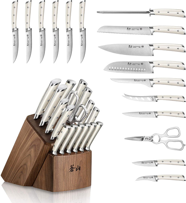 Cangshan S1 Series German Forged 17-Piece Knife Block Set, Walnut