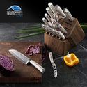 Cangshan S1 Series German Forged 17-Piece Knife Block Set, Walnut