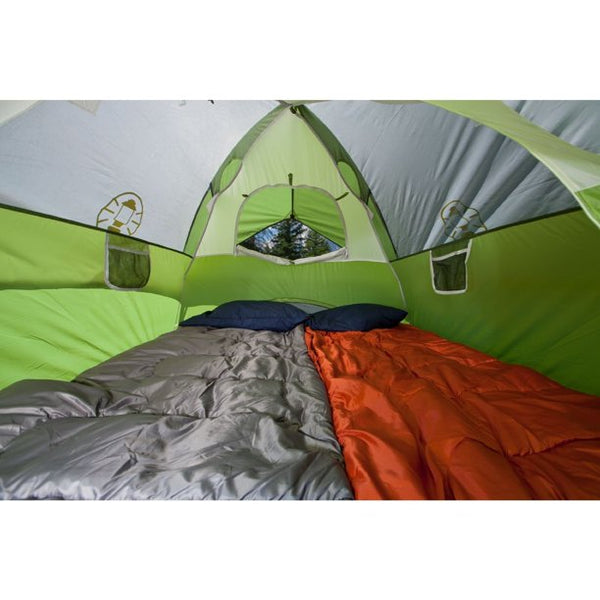 Coleman Sundome 6 Person 10 x 10 Feet 2-Pole Camping Tent, Green