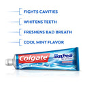 Colgate MaxFresh Stain Removing Toothpaste, Cool Mint - 206 gr