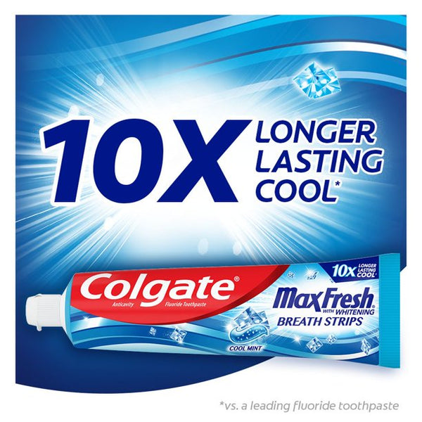 Colgate MaxFresh Stain Removing Toothpaste, Cool Mint - 206 gr