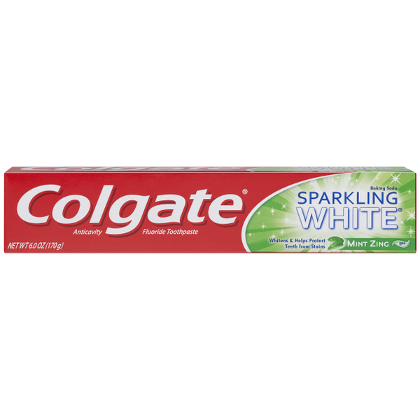 Colgate Sparkling White Whitening Toothpaste, Mint Zing - 226 gr