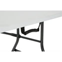 6 Foot Centerfold Folding Table, White