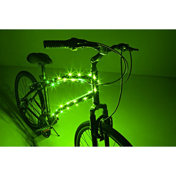 Cosmic Brightz LED Bicycle Accessory Frame Light, Green