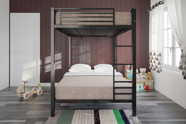 Dhp Full Over Full Metal Bunk Bed With Ladder  For Kids