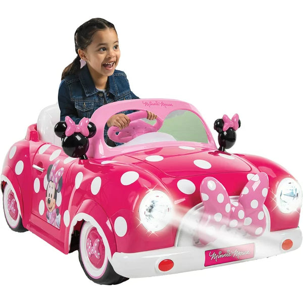 Disney Minnie Mouse Convertible Car - Electric Ride-On by Huffy