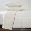 Easton Sherpa Fleece 3-piece Comforter Set - White - King