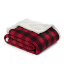 Eddie Bauer Cabin Plaid Sherpa Throw