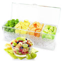 Estilo 4 Section Condiment on Ice, Clear