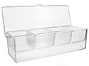 Estilo 4 Section Condiment on Ice, Clear