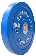 Everyday Essentials Olympic Bumper Plate Weight Plate w Steel Hub, 45 lbs (Single Plate)